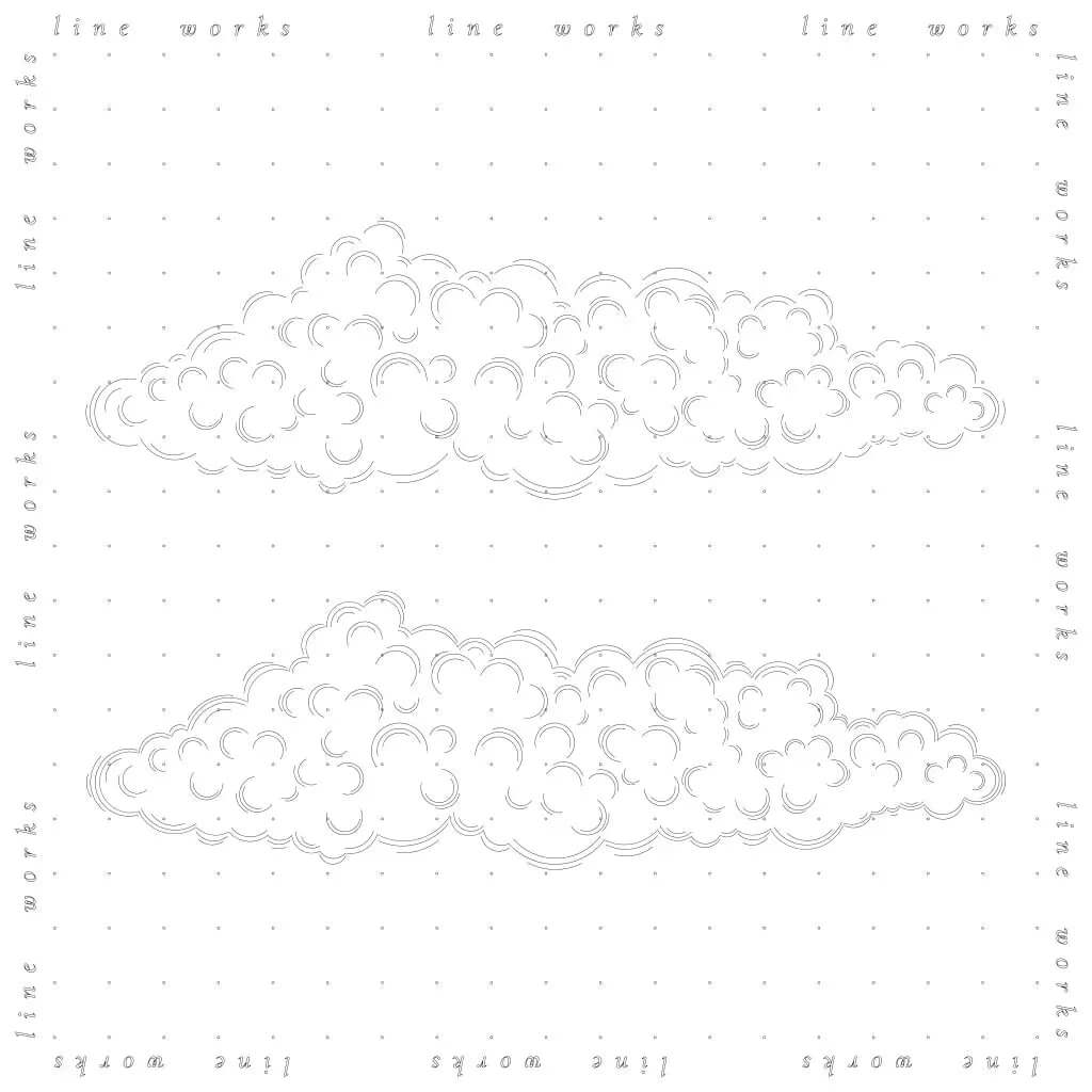 Cad Detailed Clouds Digital Artwork drawings | Toffu Co