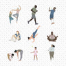 Flat Vector Fitness and Well-Being Figures Digital Artwork drawings | Toffu Co