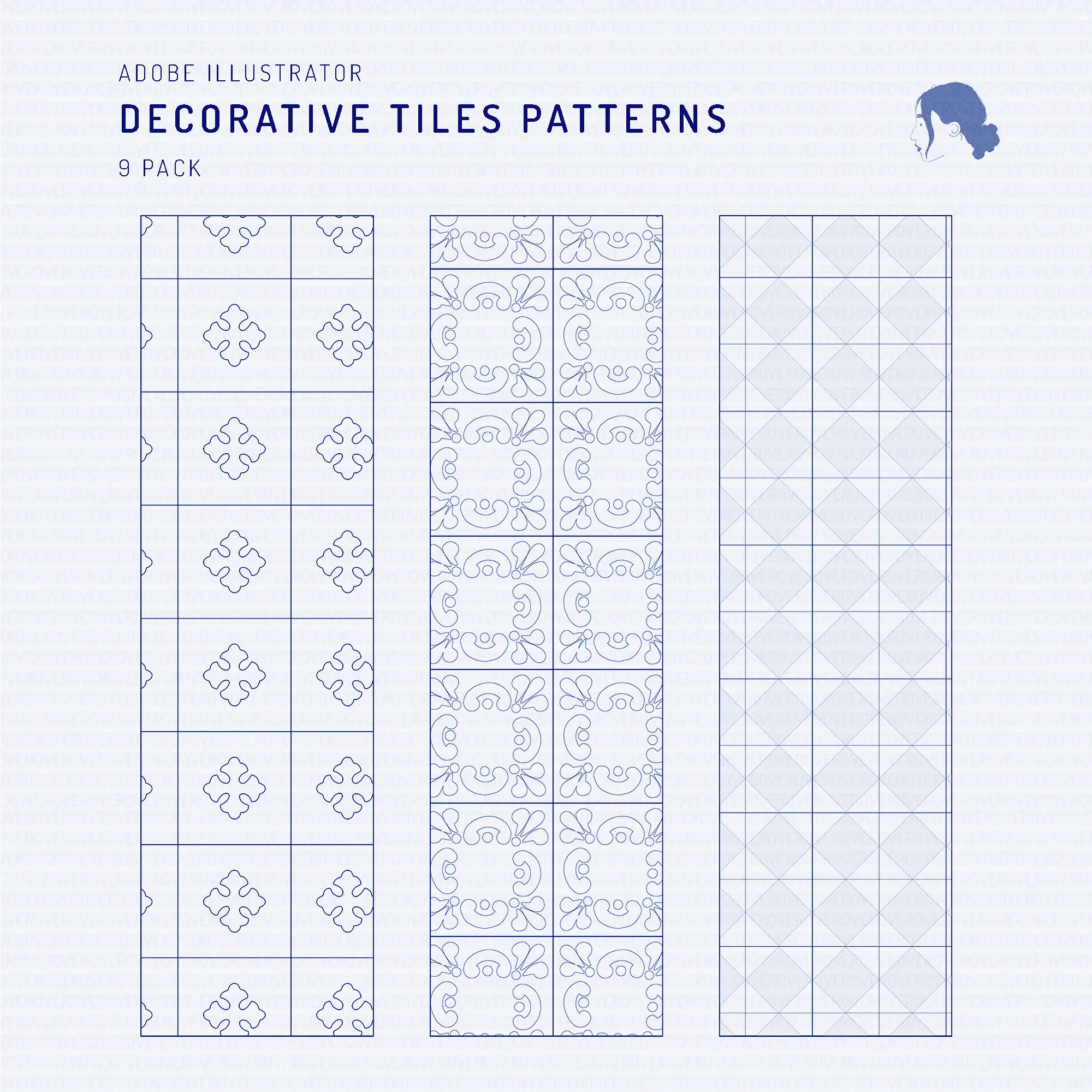 Swatch Decorative Tiles Patterns Digital Artwork drawings | Toffu Co
