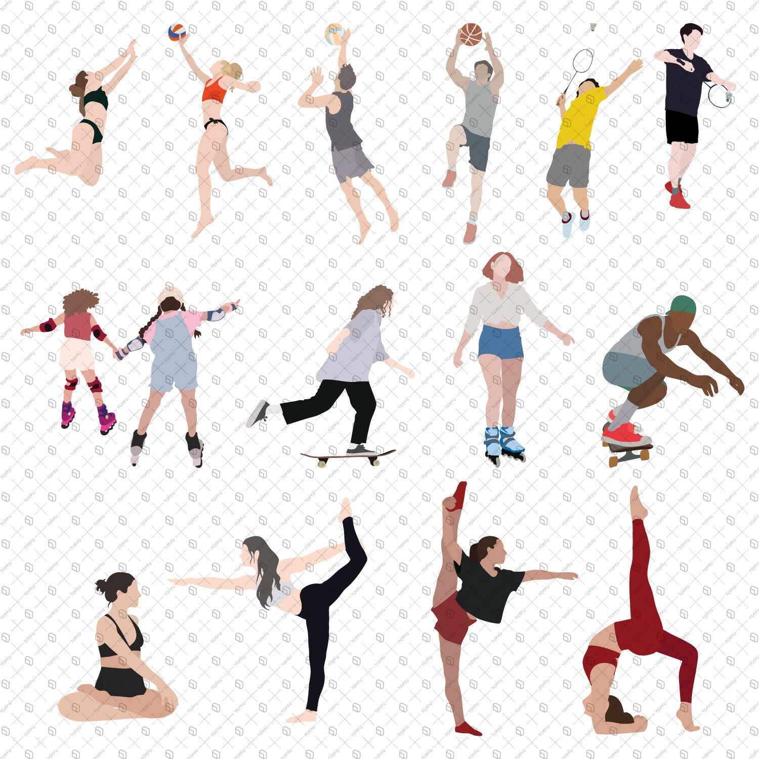 Flat-Vector-Uncomplicated-Sport-People-I