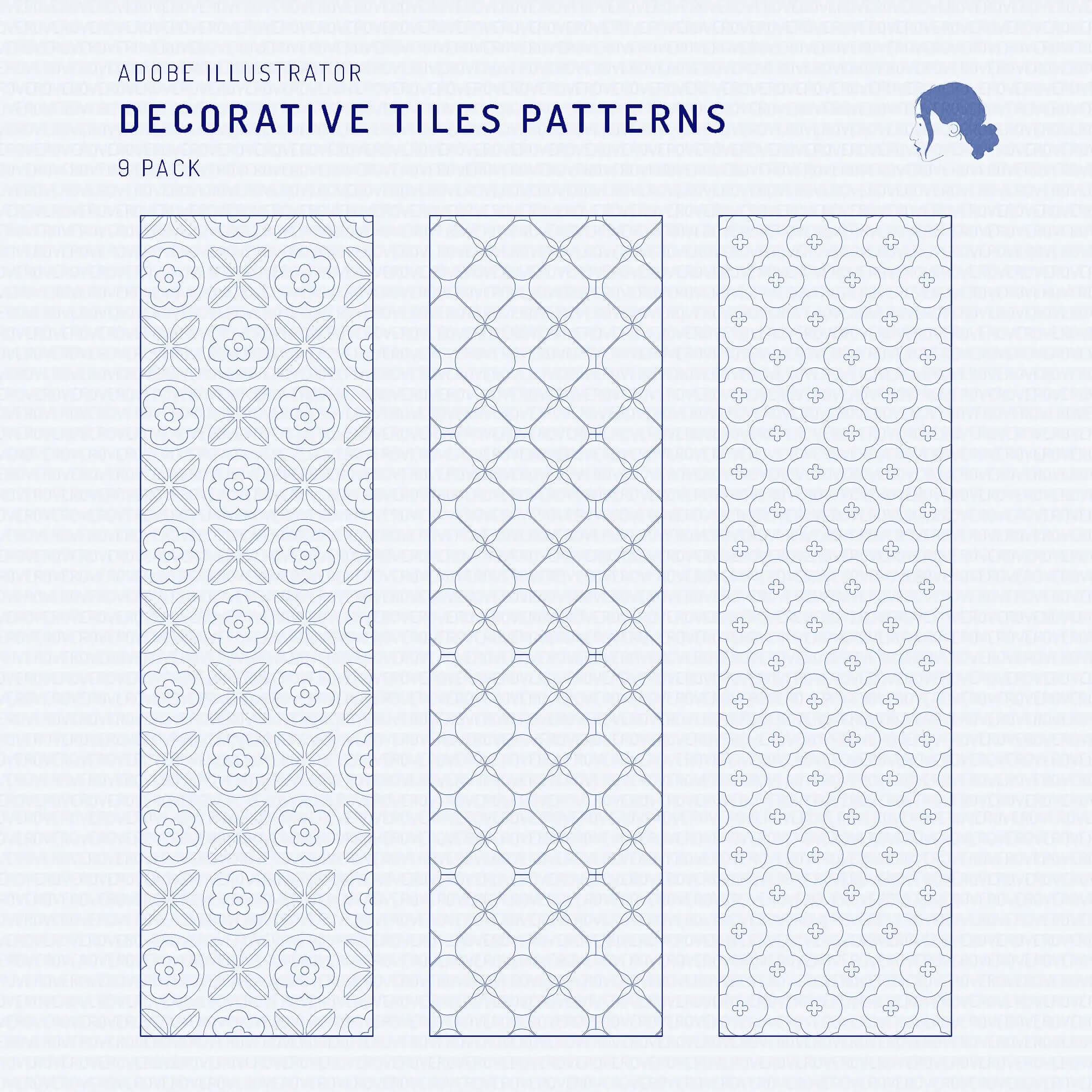 Swatch Decorative Tiles Patterns Digital Artwork drawings | Toffu Co