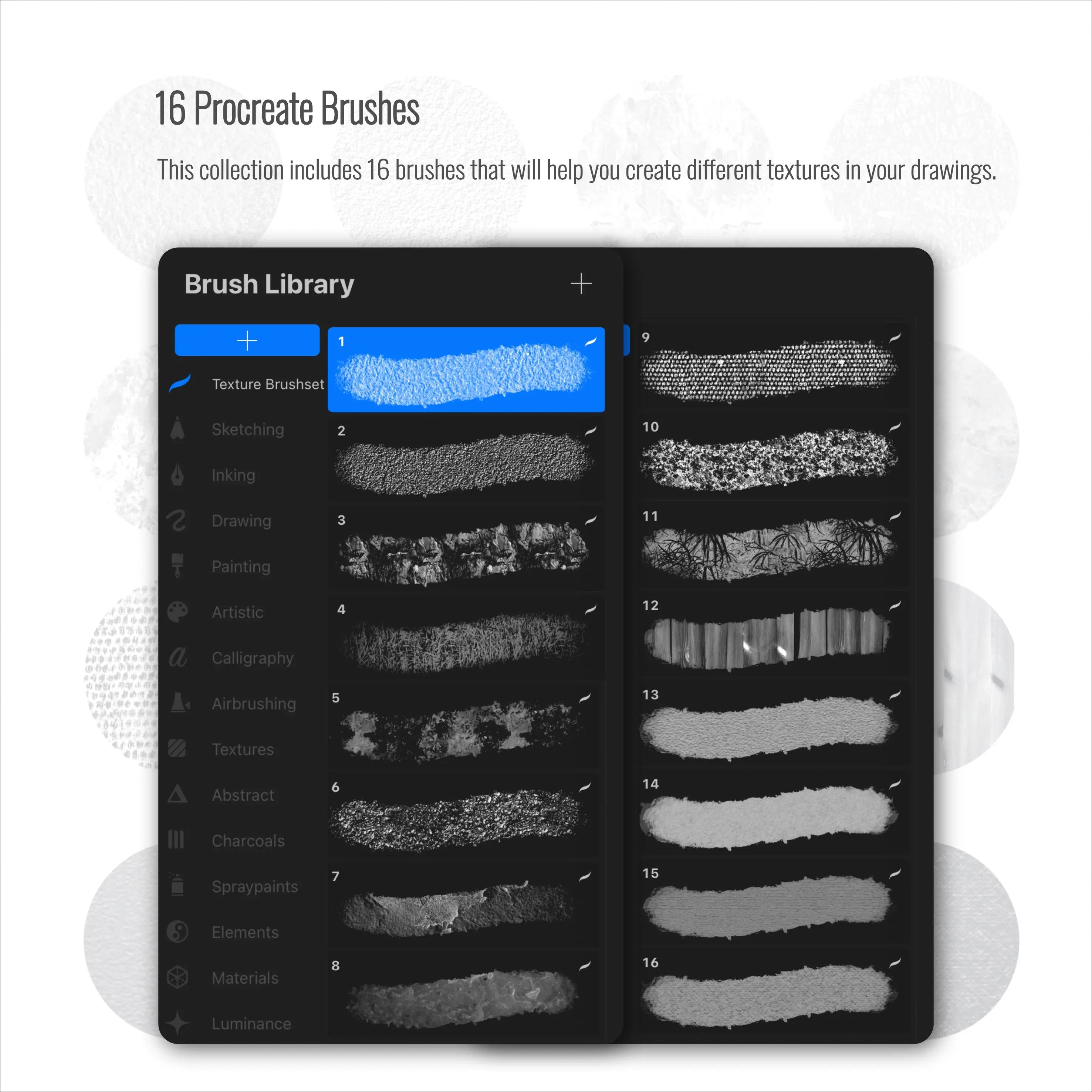 Procreate Texture Brushset Toffu Co Procreate Texture Brushset Toffu Co