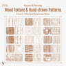 Procreate & Photoshop Wood Texture and Hand-drawn Patterns Brushset Digital Artwork drawings | Toffu Co
