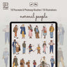 Procreate & Photoshop Normal People Brushset & Illustrations Digital Artwork drawings | Toffu Co