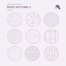 Swatch Architecture Mixed Patterns II Digital Artwork drawings | Toffu Co