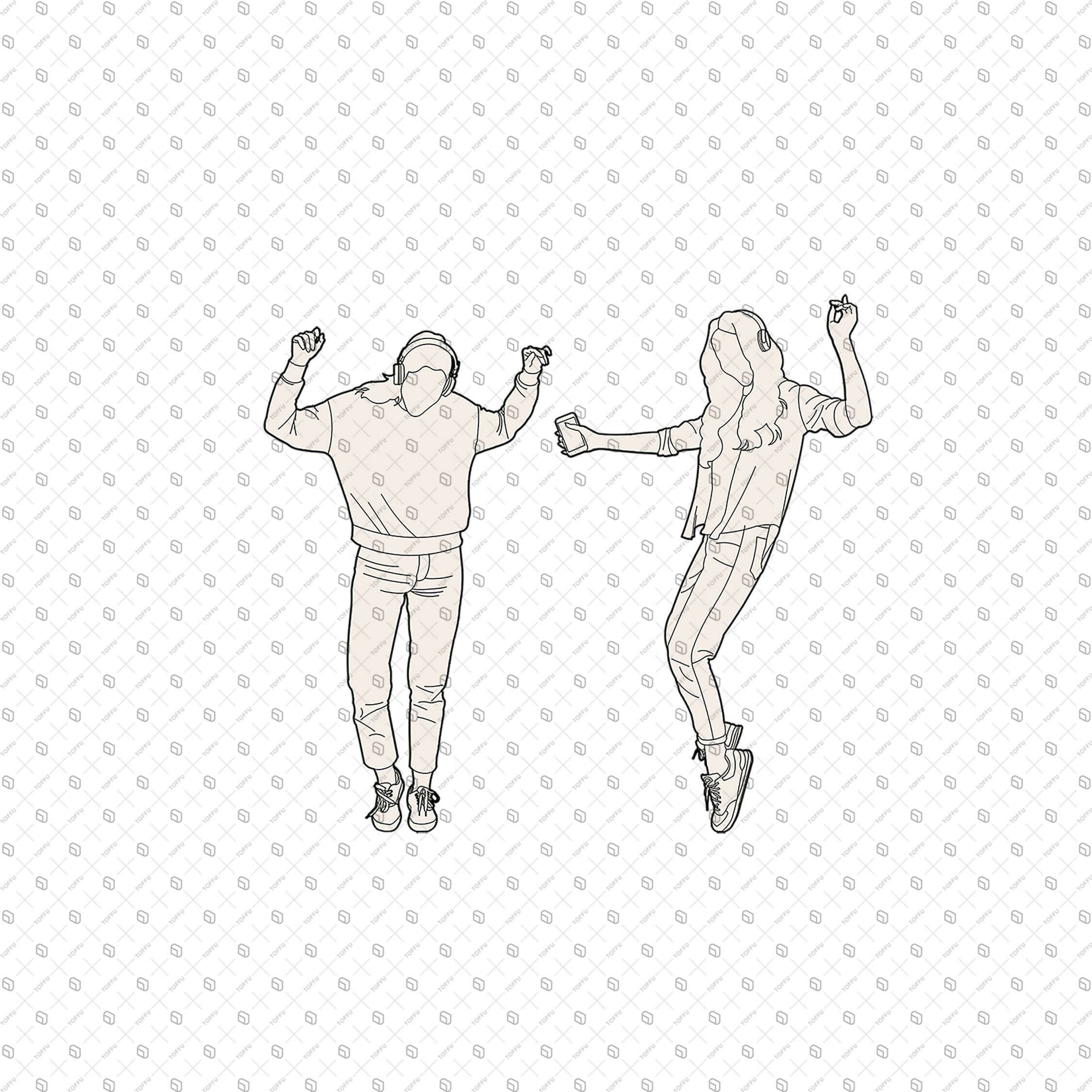 Cad Gen Z Having Fun Digital Artwork drawings | Toffu Co