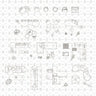 Cad Living Room and Lounge Furniture Top View Digital Artwork drawings | Toffu Co