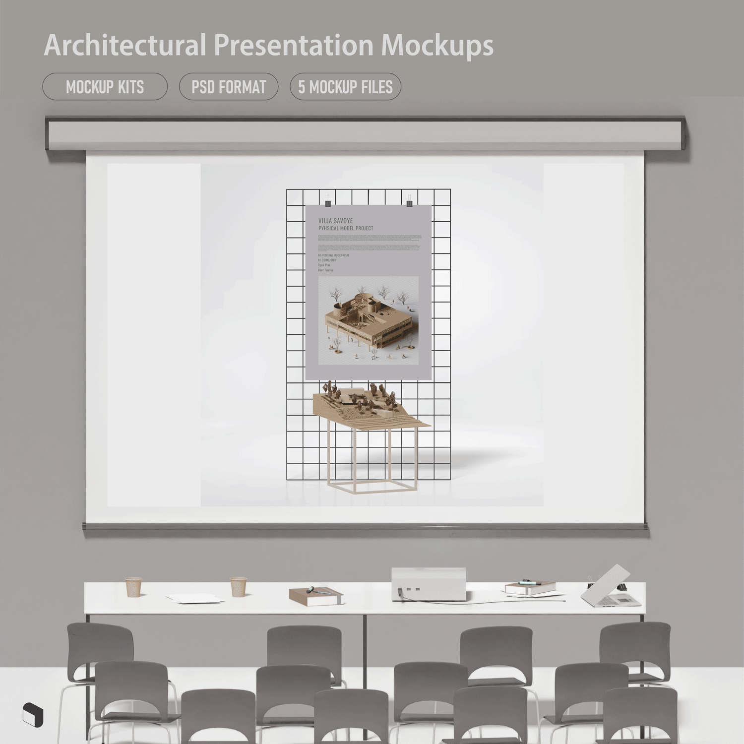 Architectural Presentation Templates & Mockups Digital Artwork drawings | Toffu Co