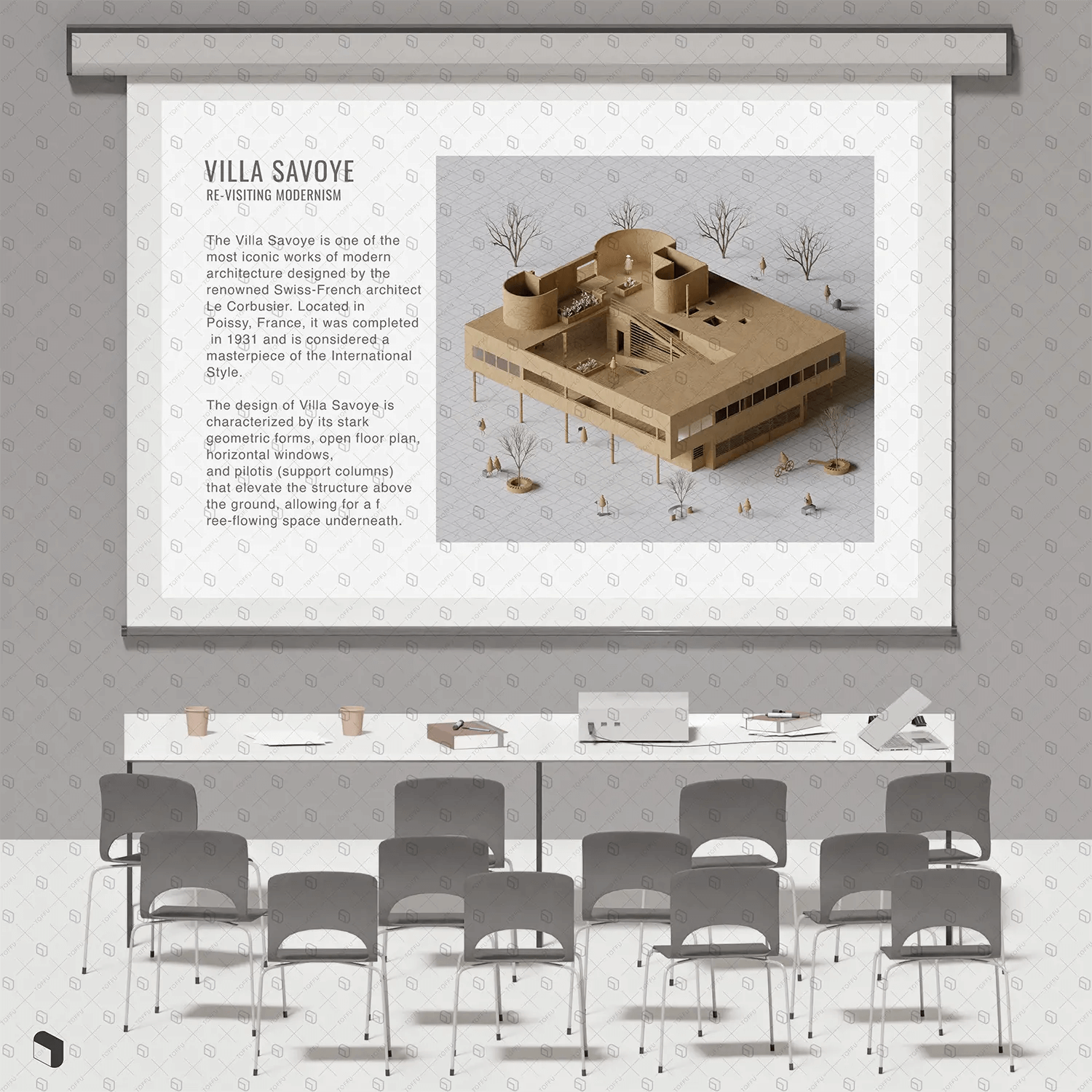 Architectural Presentation Templates & Mockups Digital Artwork drawings | Toffu Co