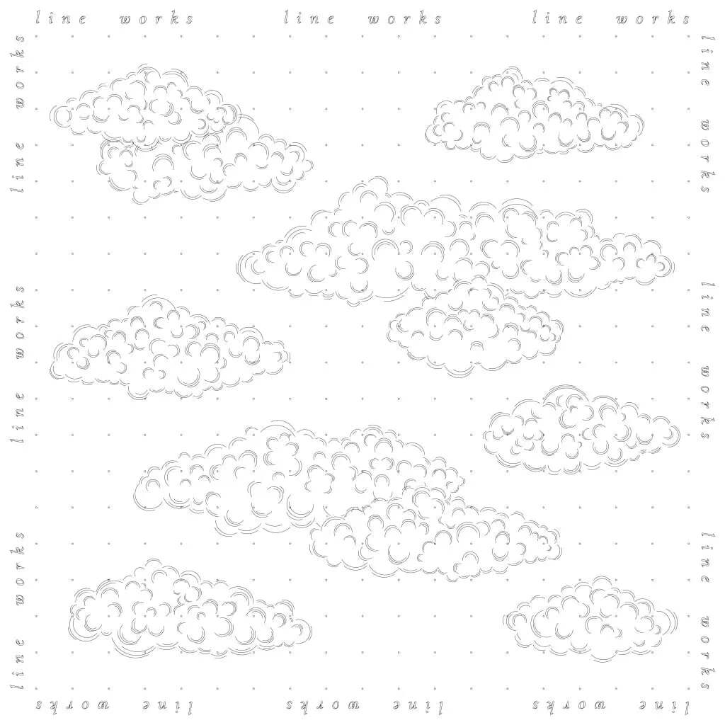 Cad Detailed Clouds Digital Artwork drawings | Toffu Co
