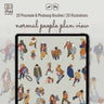 Procreate & Photoshop Normal People Plan View Brushset & Illustrations Digital Artwork drawings | Toffu Co