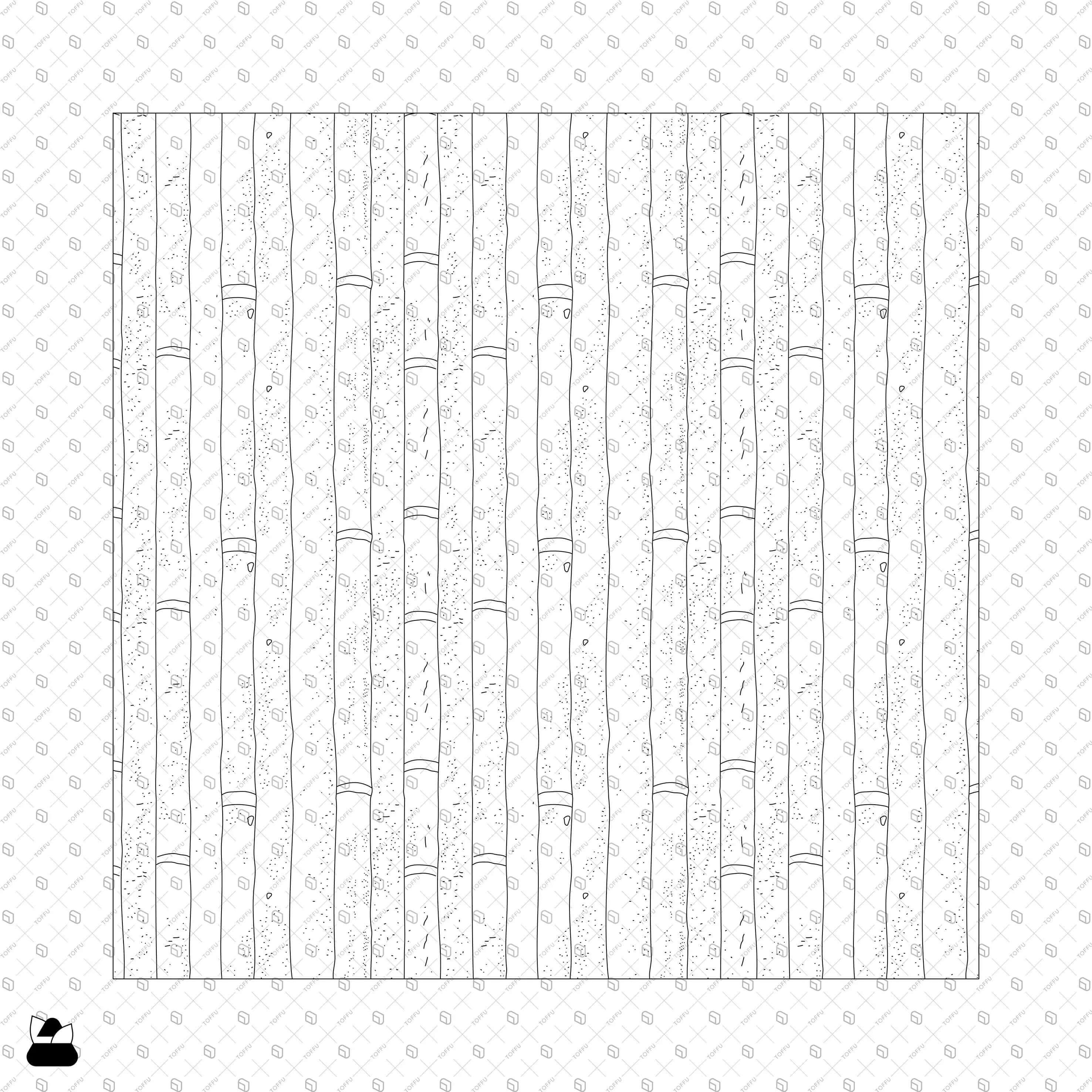 Swatch Bamboo Patterns Digital Artwork drawings | Toffu Co