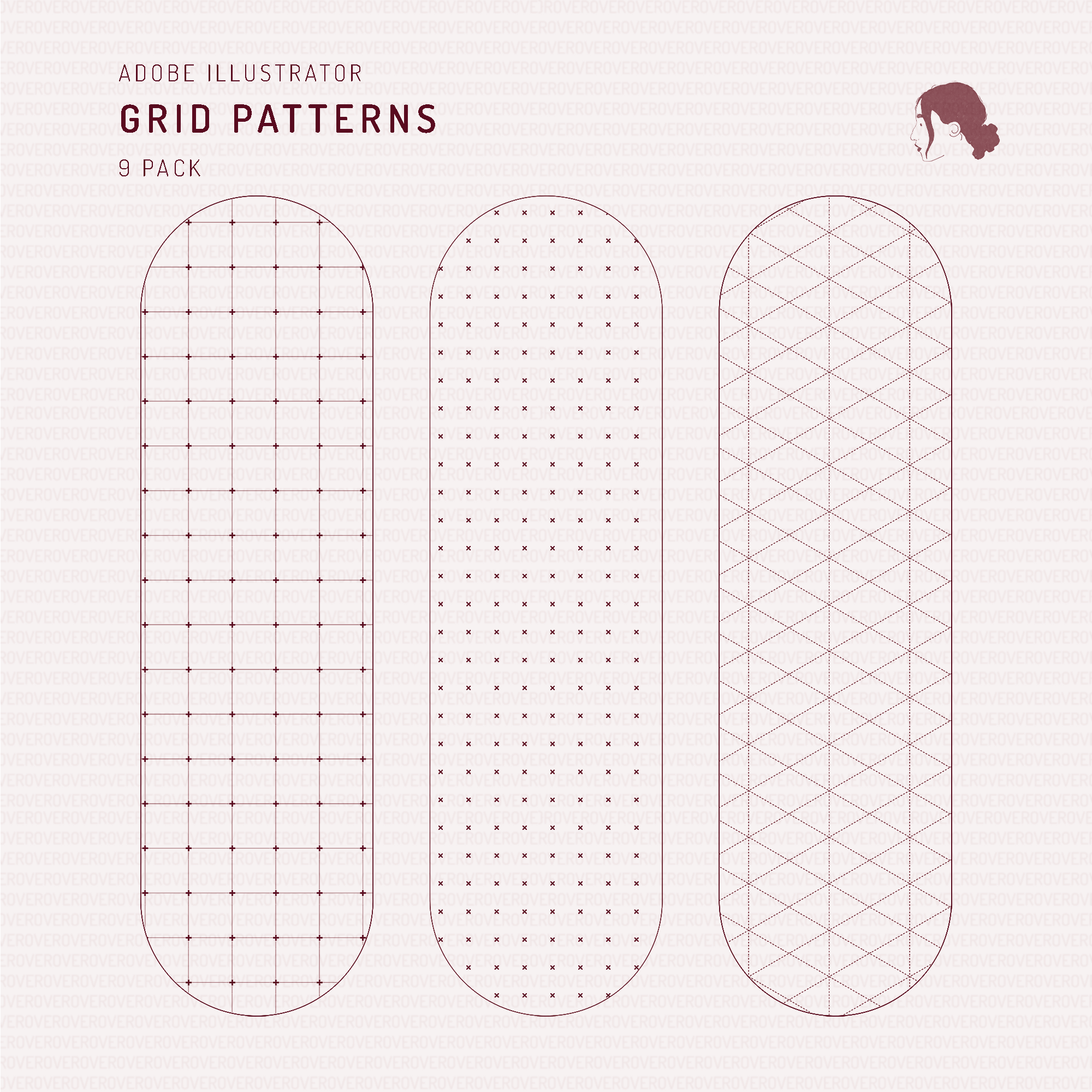 Swatch Grid Patterns Digital Artwork drawings | Toffu Co