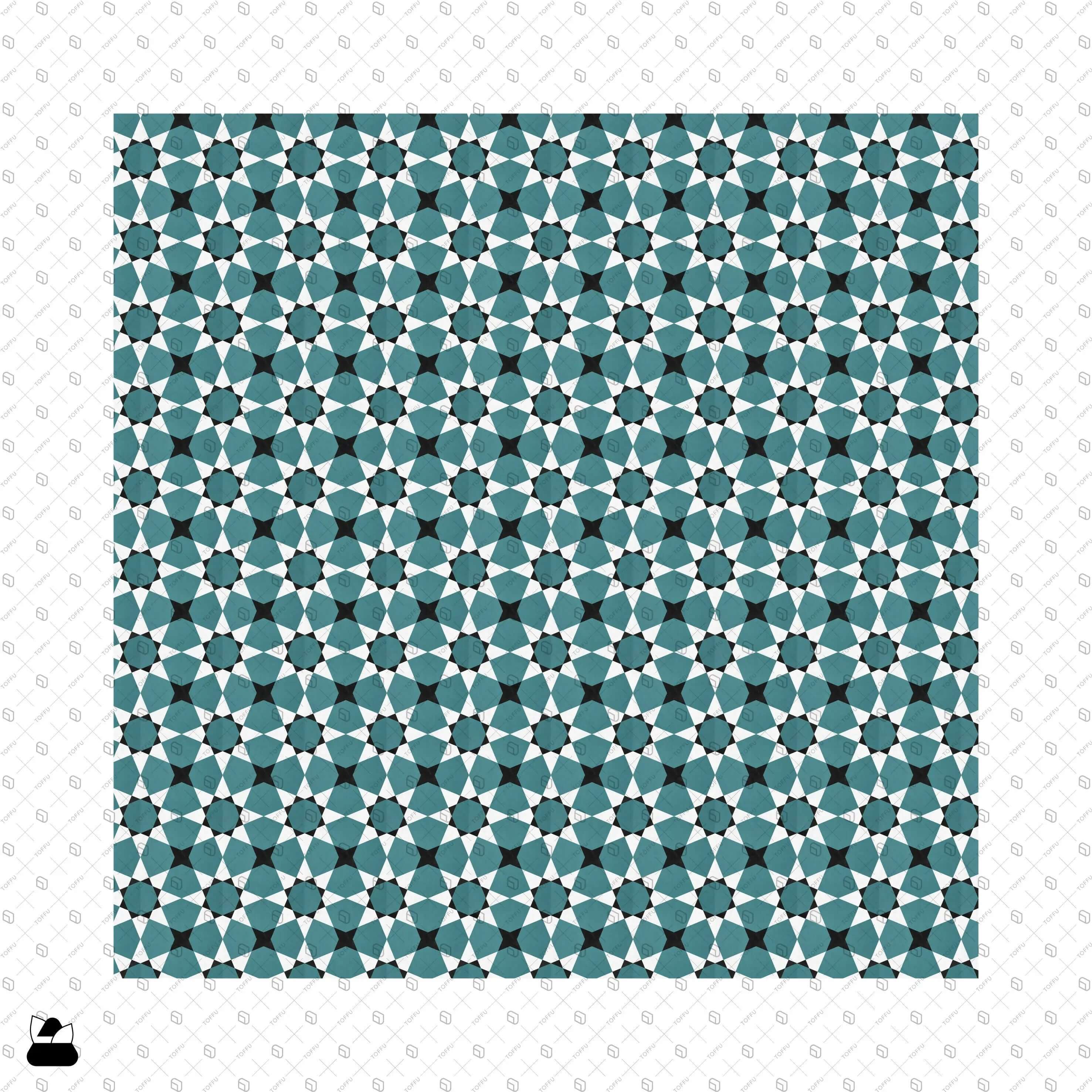 Swatch Zellige Mosaic Tiles Digital Artwork drawings | Toffu Co