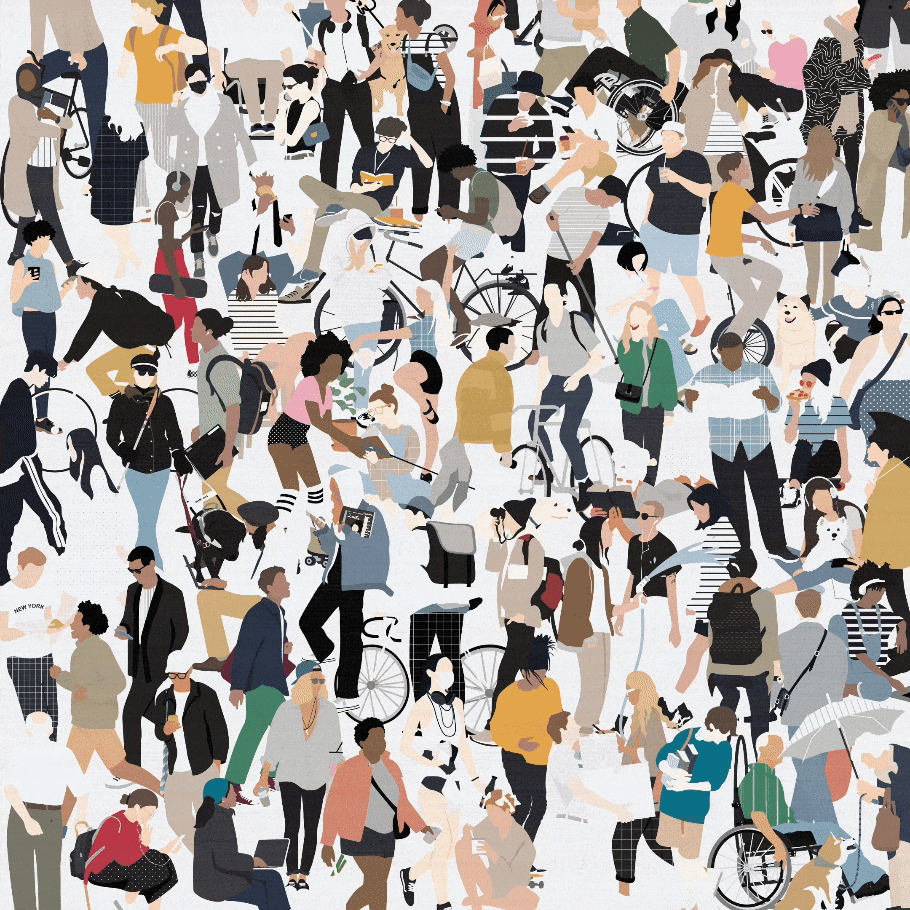 Flat Vector Common People Mega Pack Digital Artwork drawings | Toffu Co