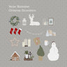 Flat Vector Christmas Decorations Pack Digital Artwork drawings | Toffu Co