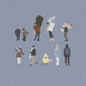 Flat Vector Winter People Pack Digital Artwork drawings | Toffu Co