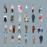 Flat Vector 24 Elderly People Digital Artwork drawings | Toffu Co