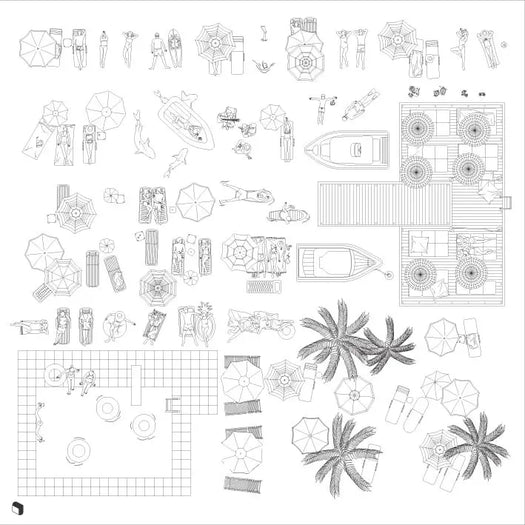 Cad Beach People Top View – Toffu Co