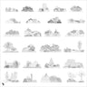 Cad Garden Landscape Vegetation Digital Artwork drawings | Toffu Co