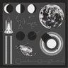Flat Vector Celestial Bodies Digital Artwork drawings | Toffu Co