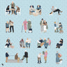 Flat Vector Senior Activities Digital Artwork drawings | Toffu Co
