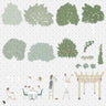 Flat Vector Orchard Park Digital Artwork drawings | Toffu Co