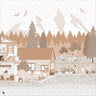 Flat Vector Rural House Backyard Section Digital Artwork drawings | Toffu Co