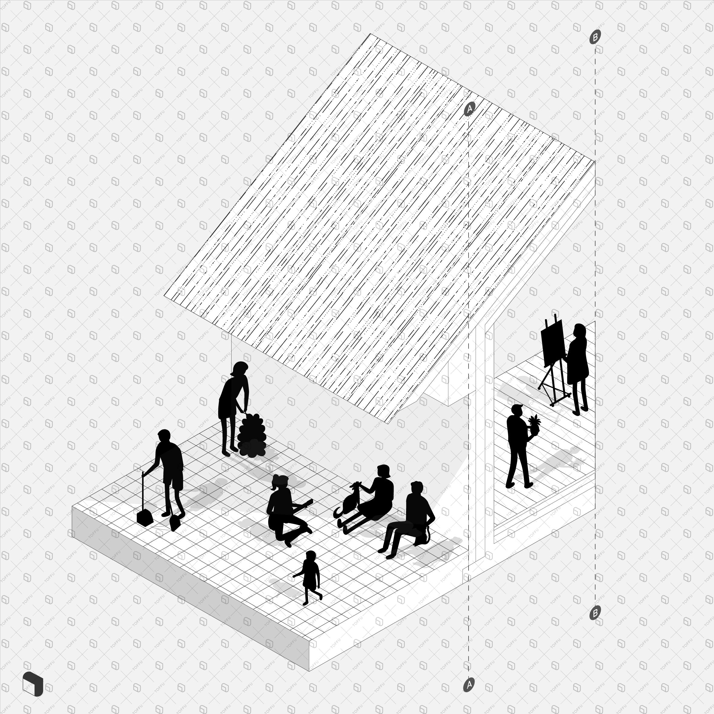 Axonometric Cad People Silhouette PNG - Toffu Co