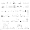 Cad Office Detail Objects Digital Artwork drawings | Toffu Co