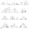 Cad Attic Furniture Digital Artwork drawings | Toffu Co