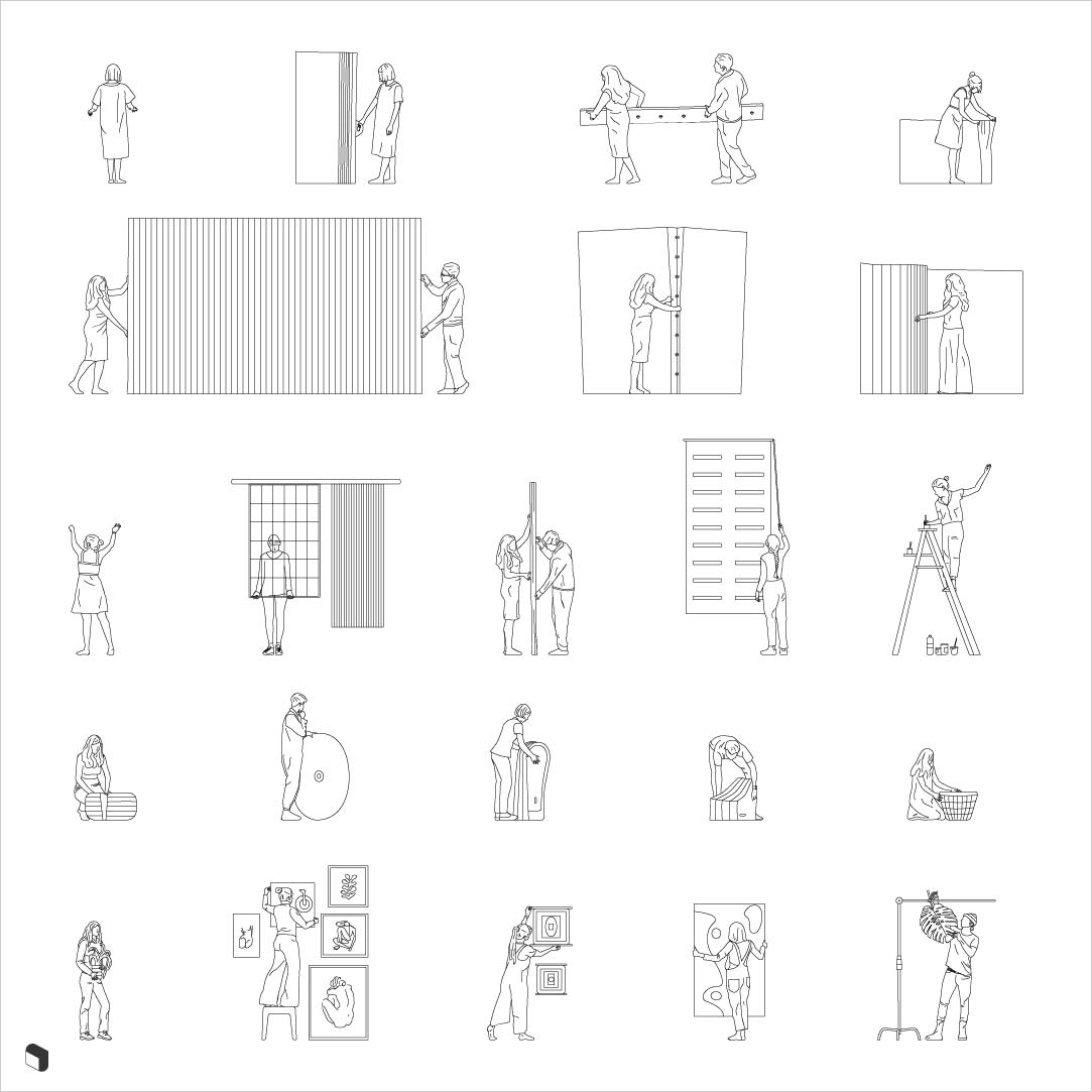 Cad Exhibition Furniture 4 - Toffu Co