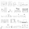 Cad Hotel Rooms 2 Digital Artwork drawings | Toffu Co