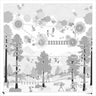 Cad Monochrome Adventure Park Section & Top View Digital Artwork drawings | Toffu Co
