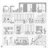 Cad Monochrome Collaborative Workspace Section Digital Artwork drawings | Toffu Co