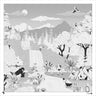 Cad Monochrome Forest Section Digital Artwork drawings | Toffu Co