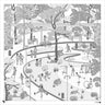 Cad Monochrome Public Park Section Digital Artwork drawings | Toffu Co