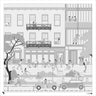 Cad Monochrome Urban Street Section Digital Artwork drawings | Toffu Co