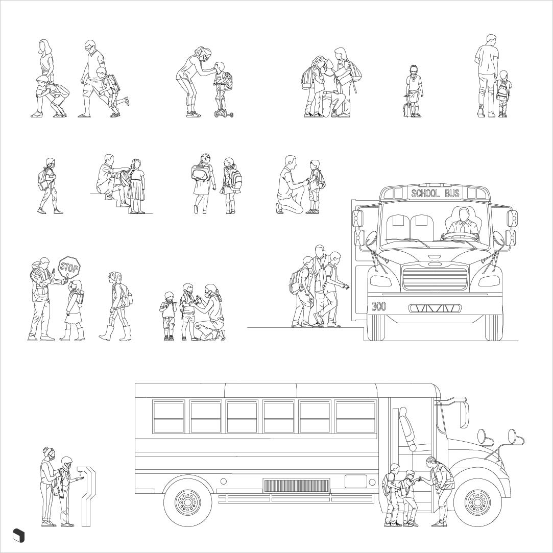 Cad Back to School Digital Artwork drawings | Toffu Co