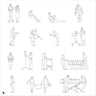 Cad Health Workers Digital Artwork drawings | Toffu Co
