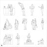 Cad Hotel People 2 Digital Artwork drawings | Toffu Co