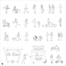 Cad Urban People Digital Artwork drawings | Toffu Co