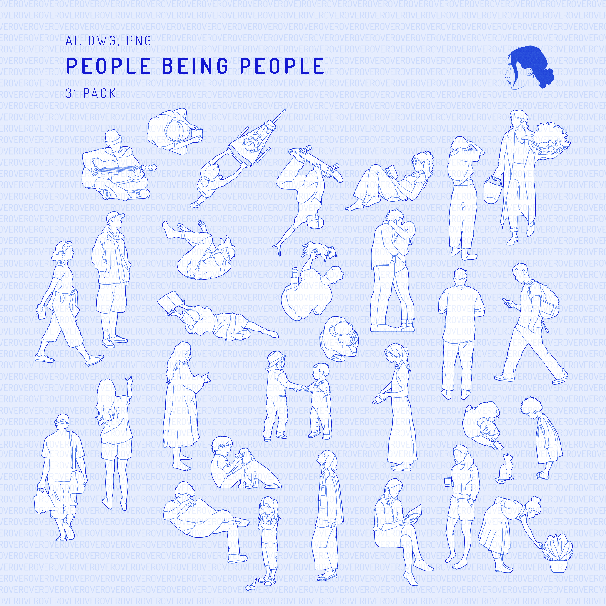 Cad People Being People Digital Artwork drawings | Toffu Co