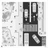 Cad Monochrome Street Top View Digital Artwork drawings | Toffu Co