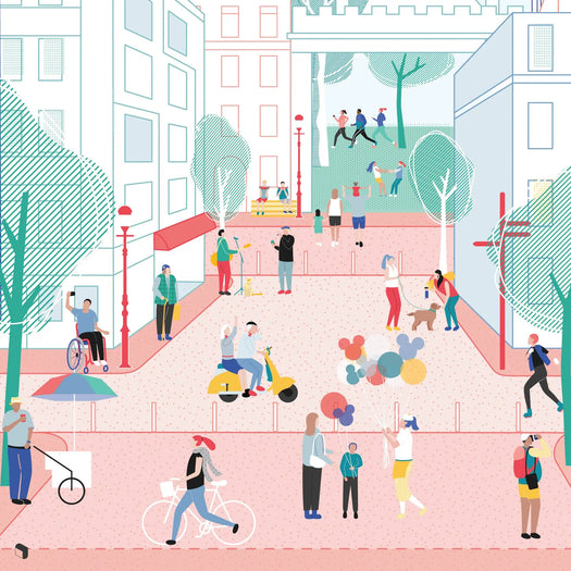 Flat Vector Tiny Public Space – Toffu Co