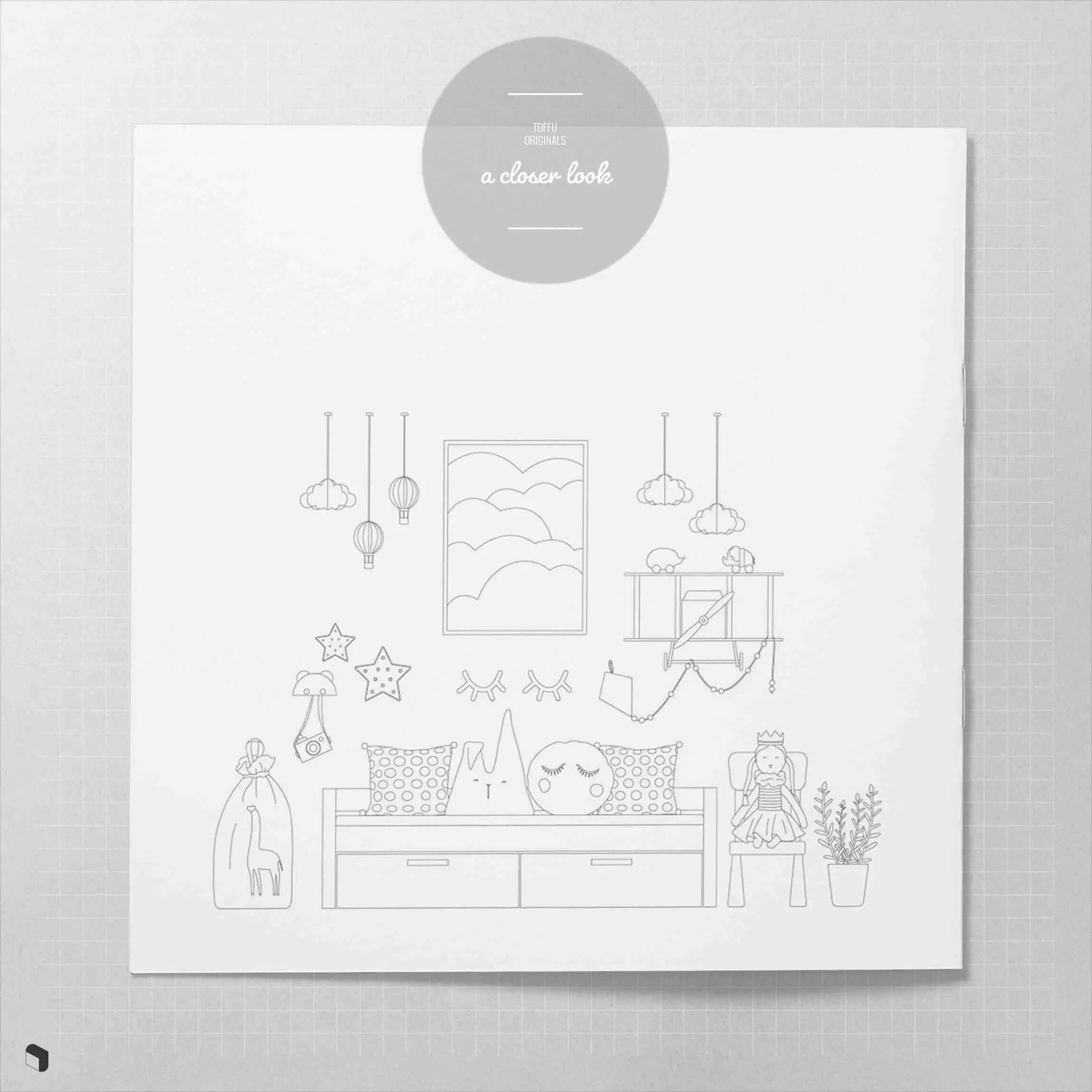 Cad Kids Bedroom Setups Digital Artwork drawings | Toffu Co
