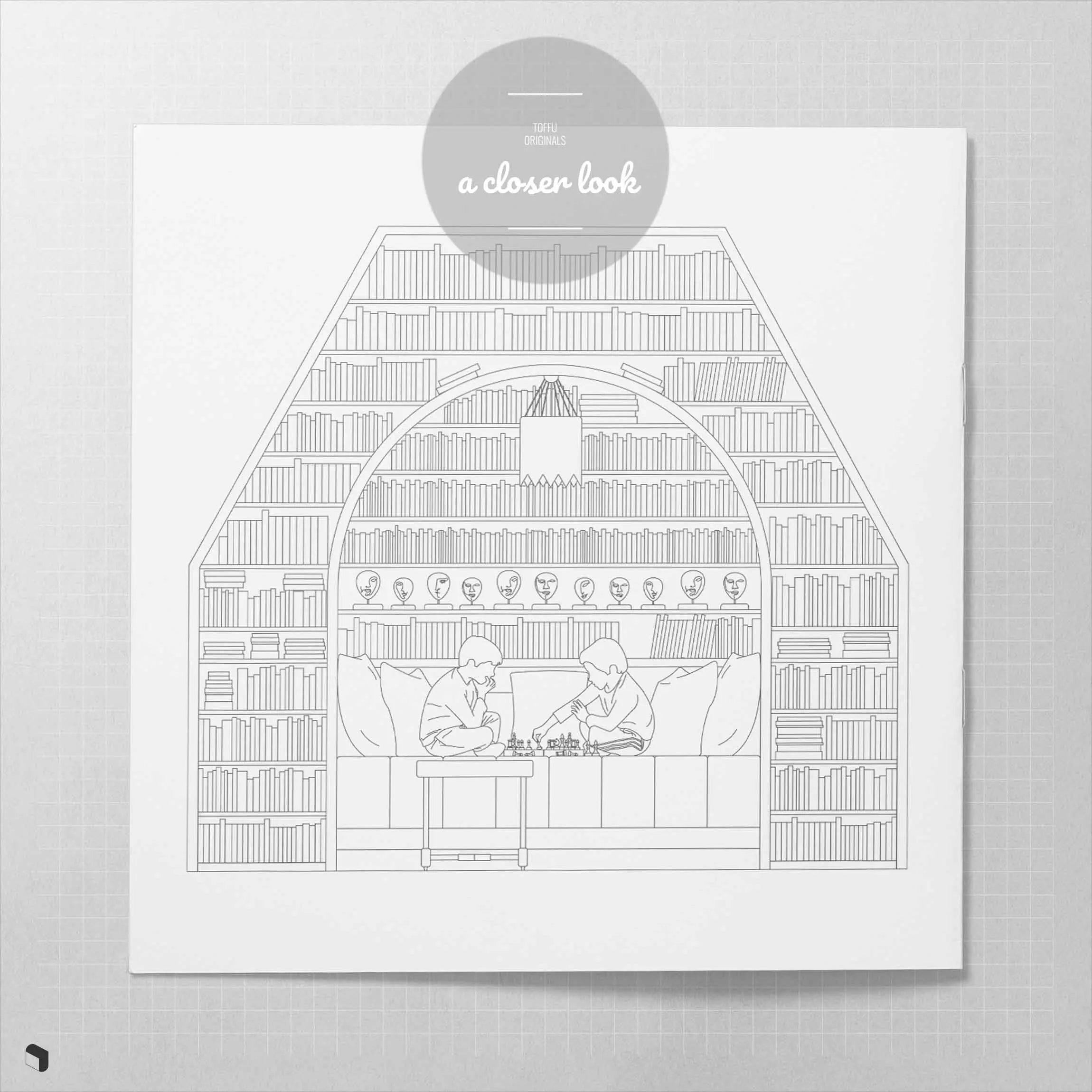 Cad Book Cafe Digital Artwork drawings | Toffu Co
