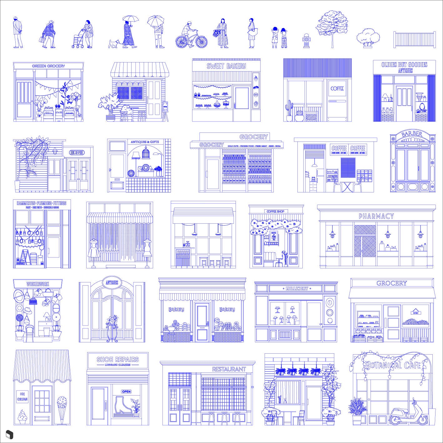 Cad Storefronts Section PNG - Toffu Co