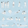 Flat Vector Swimming Pool Digital Artwork drawings | Toffu Co