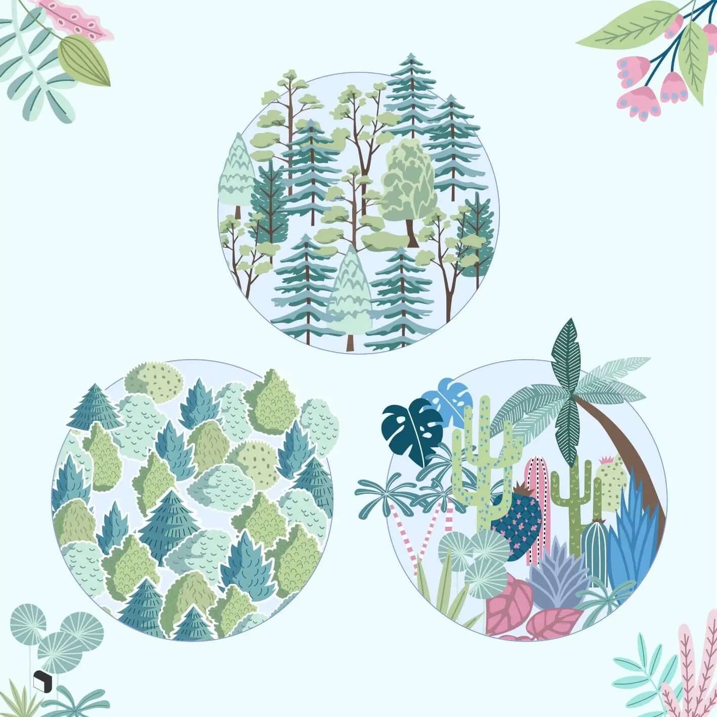 Flat Vector Landscape Stuff 2 Digital Artwork drawings | Toffu Co